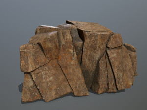 desert rocks Model 3D