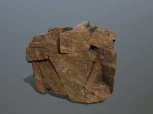 desert rocks Model 3D