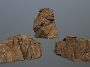 desert rocks Model 3D