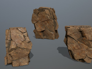 desert rocks Model 3D
