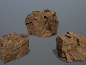 desert rocks Model 3D