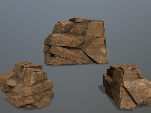 desert rocks Model 3D