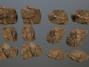 desert rocks 3D Model