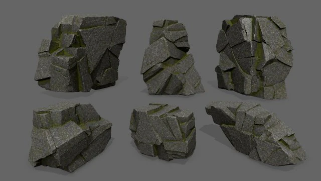 rocks 3D Model .c4d .max .obj .3ds .fbx .stl .blend
