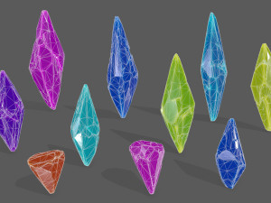crystal set Modelo 3D