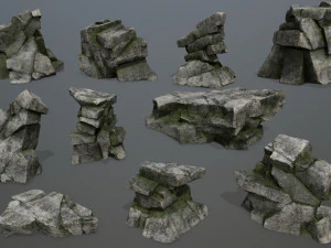 rocce Modello 3D
