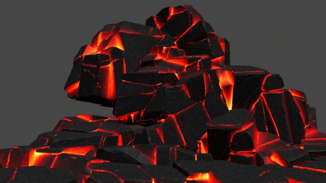 lava rocks Model 3D .c4d .max .obj .3ds .fbx .stl .blend 