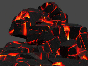 lava rocks 3D Model