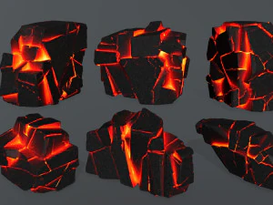 lava rocks 3D Model