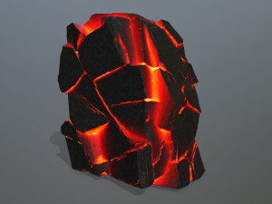 lava rocks Model 3D