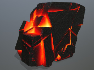 lava rocks Model 3D