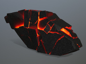 lava rocks Model 3D