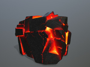 lava rocks Model 3D