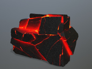 lava rocks Model 3D