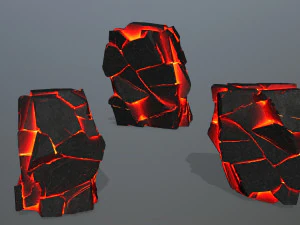 lava rocks 3D Model