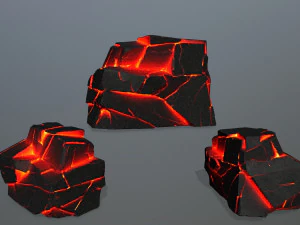 lava rocks 3D Model