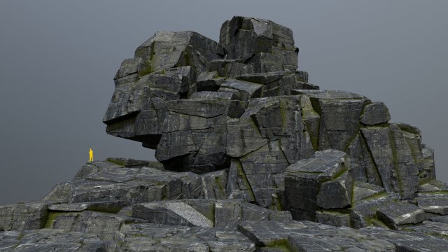 cliff rocks 3D Model .c4d .max .obj .3ds .fbx .stl .blend 