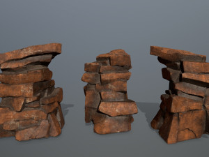 desert rocks 3D-Modell