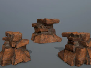 desert rocks 3D Model