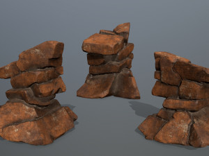 desert rocks 3D-Modell