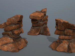desert rocks 3D Model
