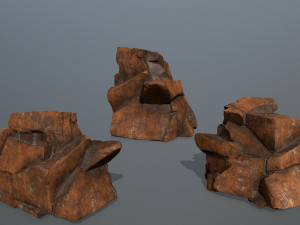 desert rocks 3D-Modell