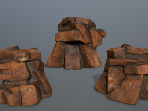 desert rocks 3D-Modell