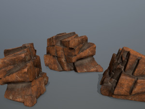 desert rocks 3D-Modell