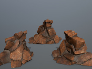 desert rocks 3D-Modell