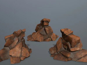 desert rocks 3D Model