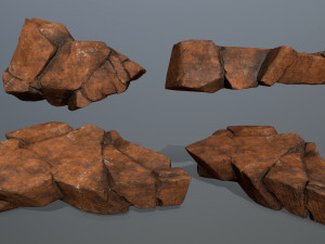 desert rocks 3D-Modell