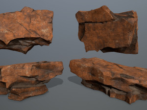 desert rocks 3D-Modell