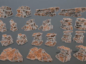 desert rocks 3D-Modell