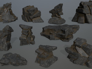 cliff rocks 3D मॉडल