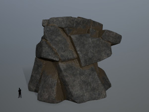 cliff rocks Modelo 3D