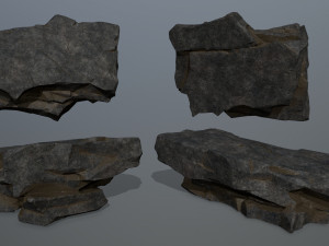 cliff rocks Modelo 3D