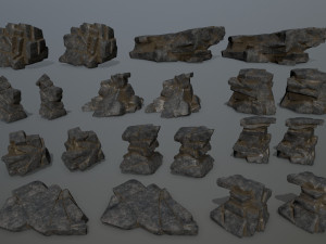 cliff rocks Modelo 3D