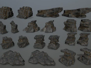 cliff rocks 3D Model