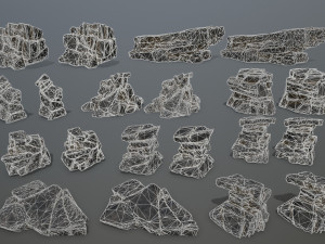 cliff rocks Modelo 3D