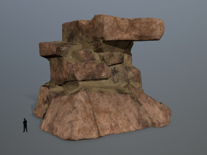 desert rock set 3D Model