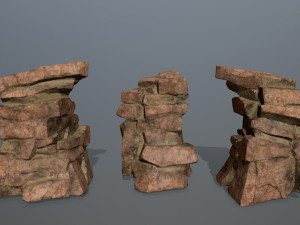 desert rock set 3D Model
