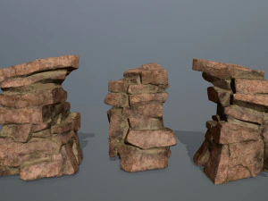 desert rock set 3D Model