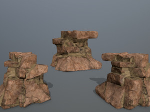 desert rock set 3D Model