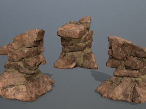 desert rock set 3D Model