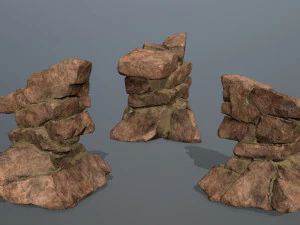 desert rock set 3D Model