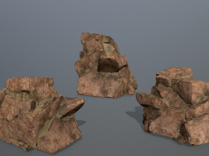 desert rock set 3D Model