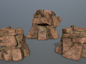 desert rock set 3D Model
