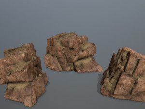 desert rock set 3D Model