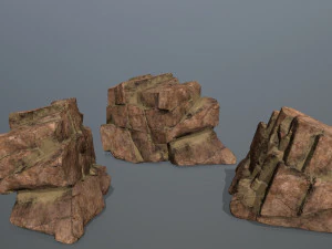 desert rock set 3D Model