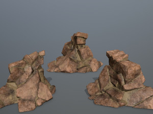 desert rock set 3D Model